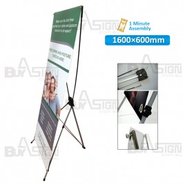 600x1600mm X Banners/Tension Banners with Print